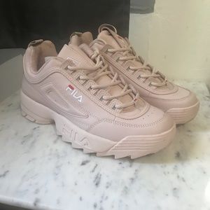 BRAND NEW Fila Disruptor size 10 in Pale Pink